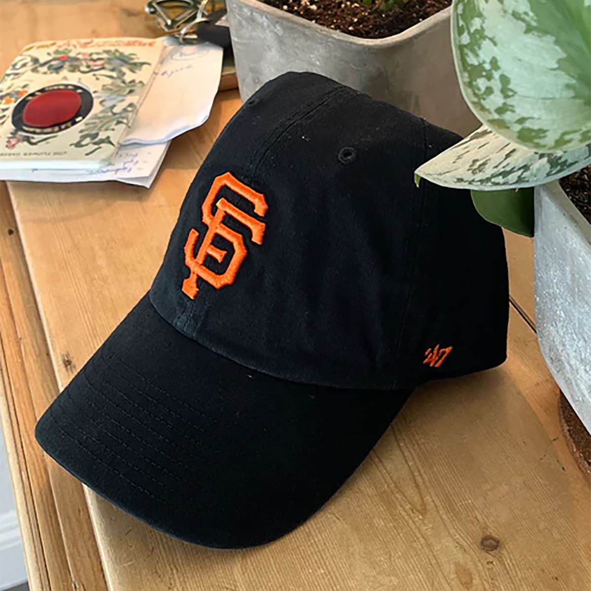 SAN FRANCISCO BLACK AND ORANGE CAP